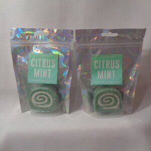 Citrus Mint Scented Bubble Bath Bar  SET of TWO